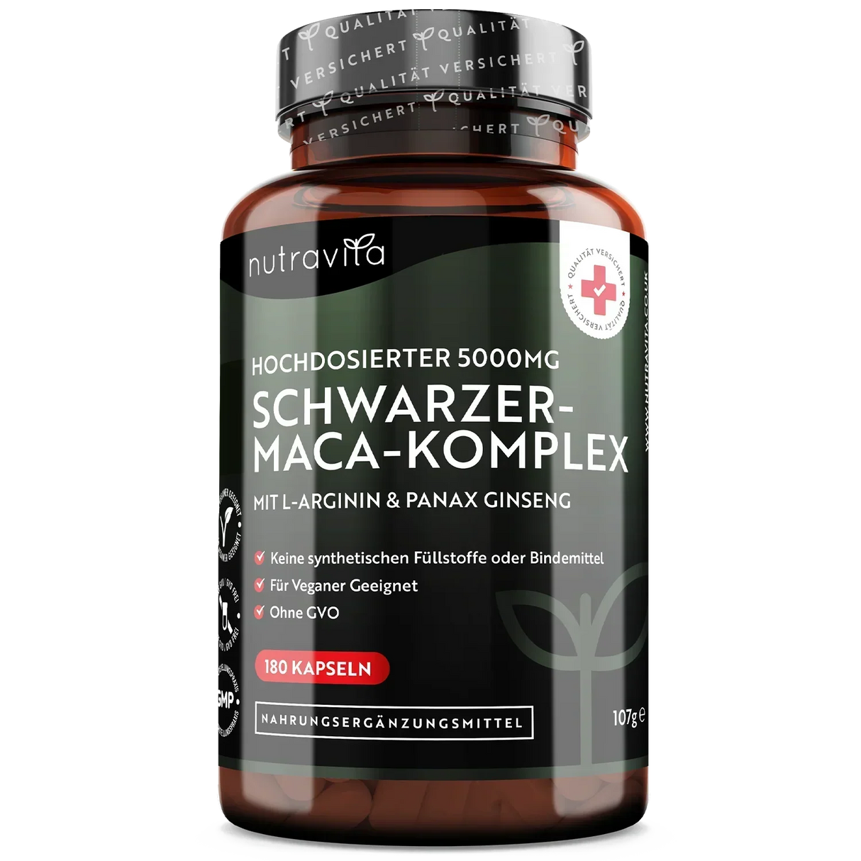 Komplex z koreňa čiernej Macy 5000 mg /180 kapsúl, 180 dní/ <tc>Nutravita</tc>