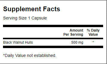Čierne orechové trupy 500 mg - 60 kapsúl