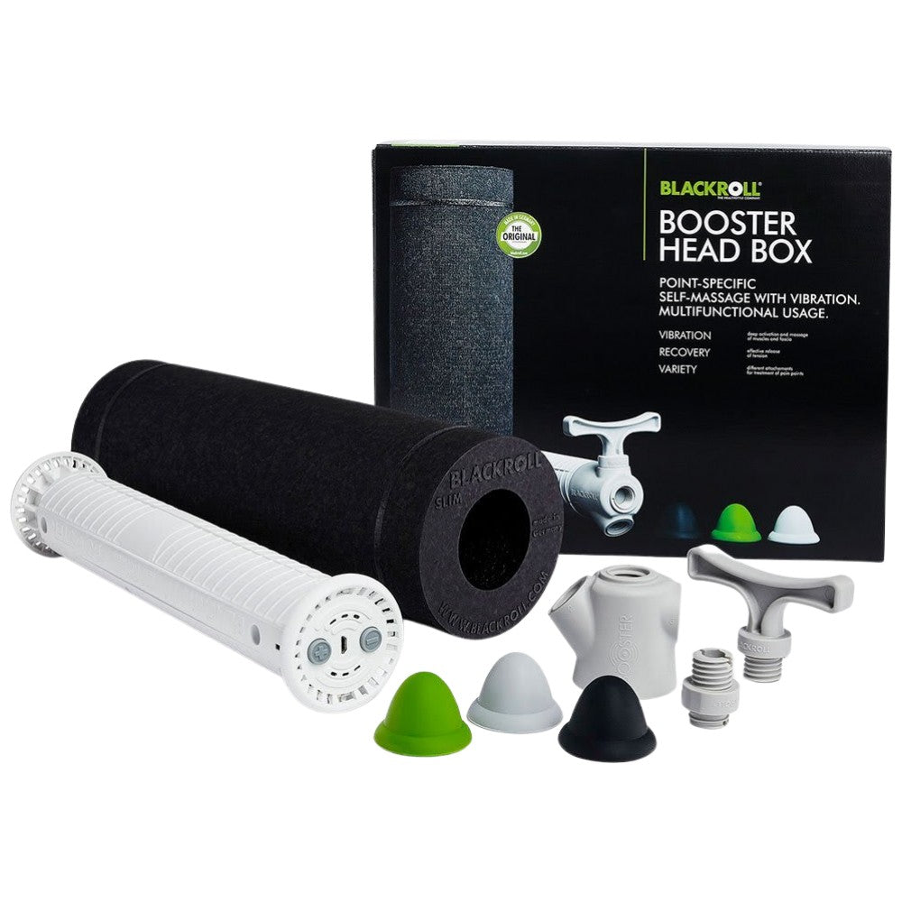 <tc>Blackroll</tc>® Booster Head Box | Sada penového valčeka, maséra a nadstavcov