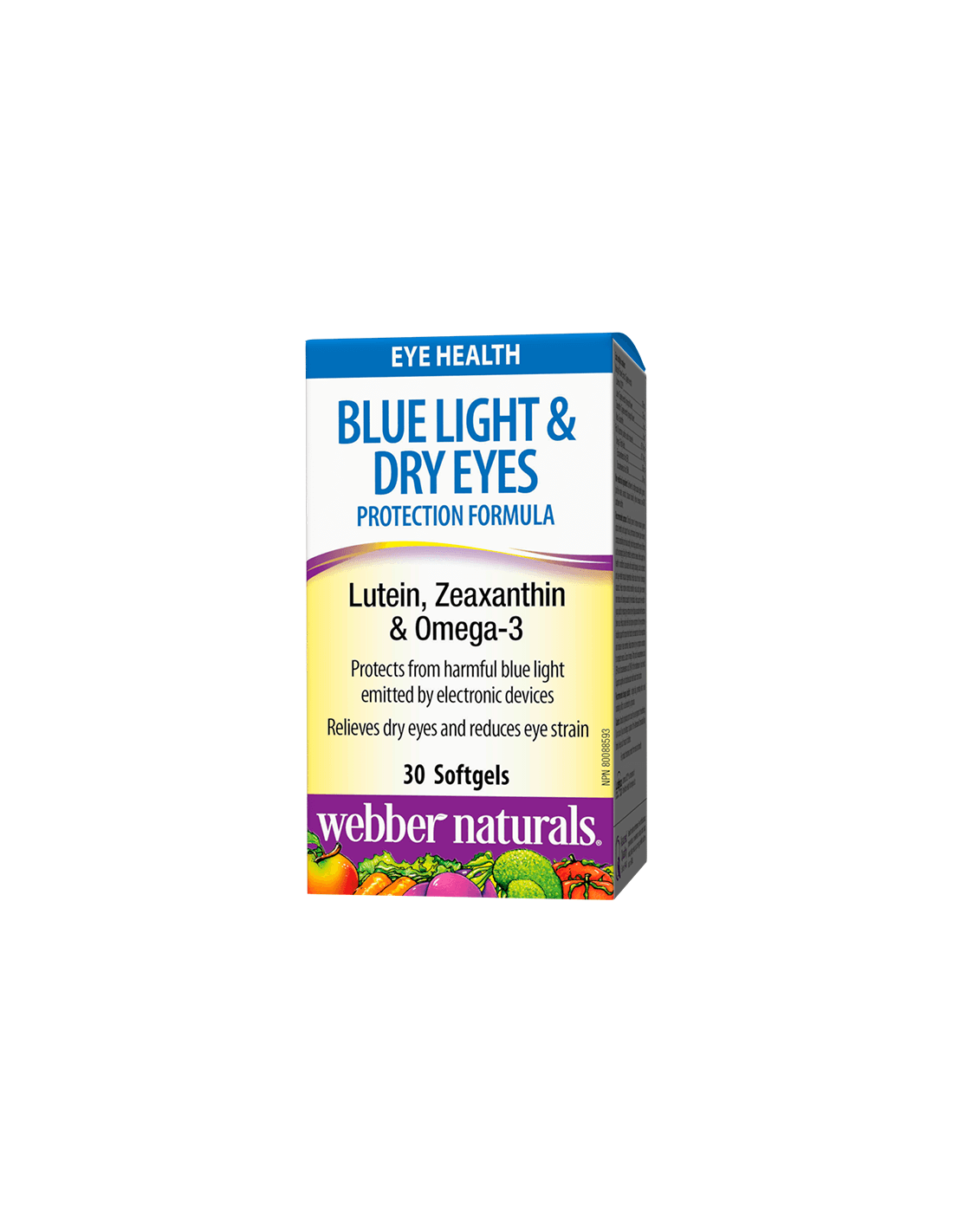 Vzorec na ochranu modrého svetla a suchých očí / Vision Support Formula s luteínom, zeaxantínom a omega 3 x 30 softgelských kapsúl