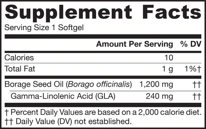Borage (GLA) 1200 mg - 120 gélových kapsúl