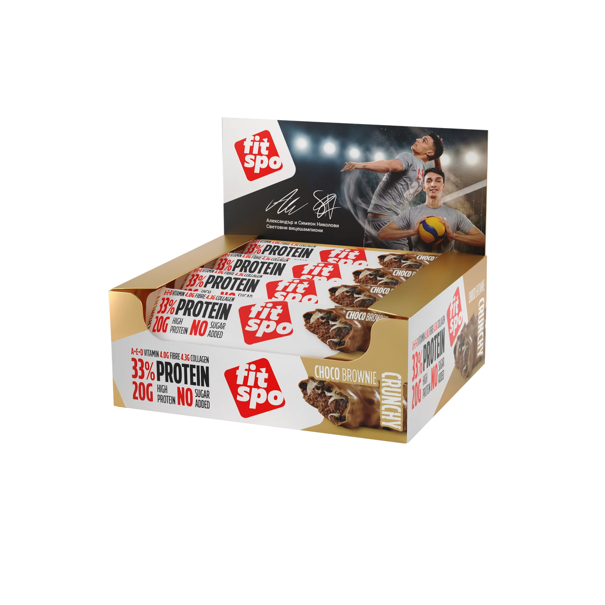 Radosť+ chrumkavý proteínový bar čokoládový koláčik - 12 x 60 gramov