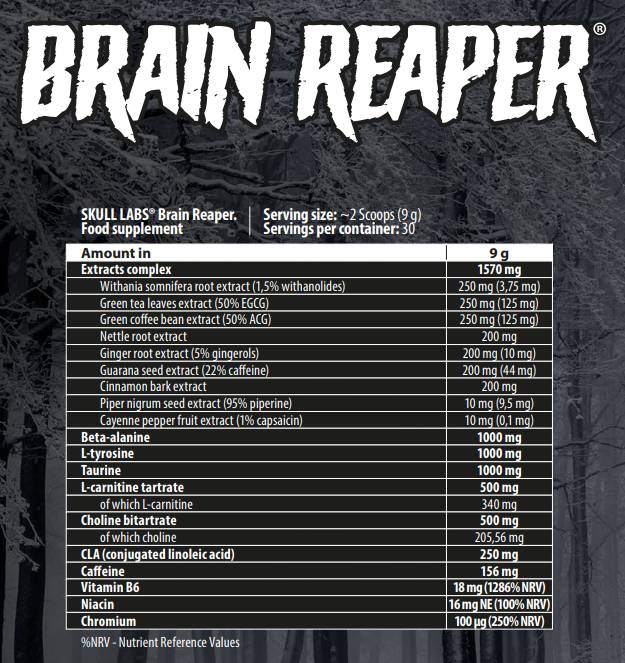 Brain Reaper | Pred tréningom termogénneho horáka - 270 gramov