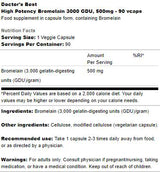 Bromelain 3000 GDU 500 mg | Vysoká účinnosť - 90 kapsúl