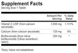 Pufrovaný vitamín C s bioflavonoidmi 1000 mg 250 tabliet
