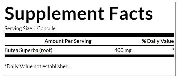 Full Spectrum Butea Superba Root 400 mg - 60 kapsúl