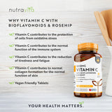 Vitamín C 1000 mg s bioflavonoidmi a šípkami 180 <tc>Nutravita</tc> tablety