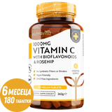 Vitamín C 1000 mg s bioflavonoidmi a šípkami 180 <tc>Nutravita</tc> tablety