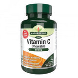 Vitamín C s ružovými bokmi, bioflavonoidmi a acerola (žuvateľný vitamín C) 500 mg 50 žuvacích tabliet Naturesaid