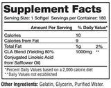 CLA 1000 mg 180 gélové kapsuly