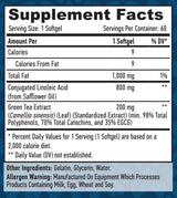 CLA + Green Tea / 60 Softgels