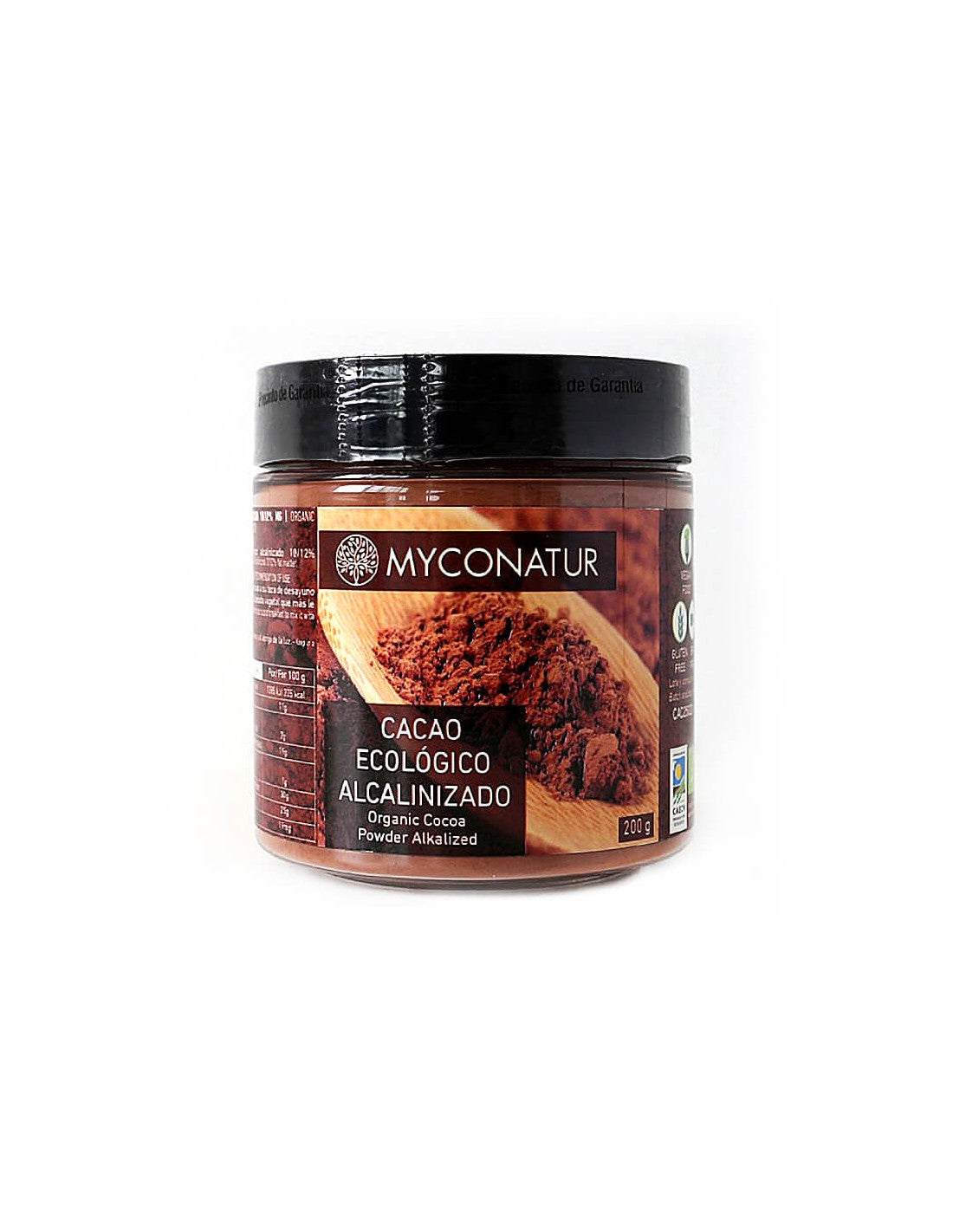 Cacao alcalinizado, Bio - Bio alkalizovaný kakaový prášok, 200 g <tc>Myconatur</tc>