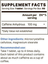 Kofeín BP 100 mg - 60 tabliet