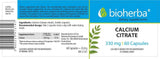 Citrat vápenat 200 mg - 60 kapsúl