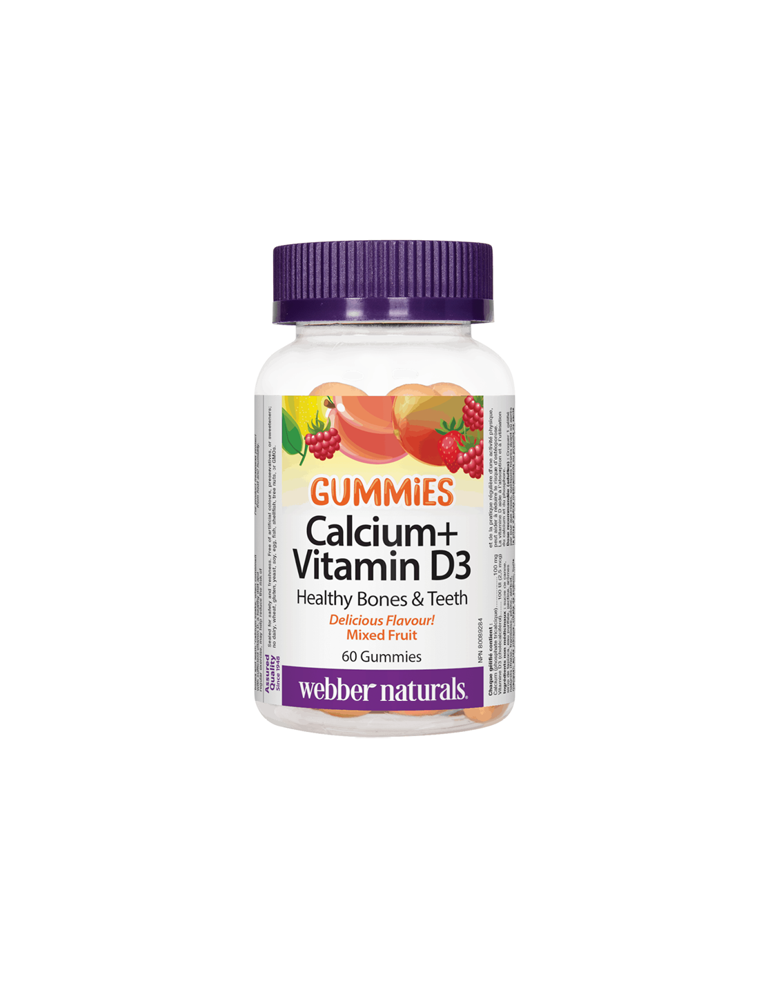 Vápnik + Vitamín D3 Gummies/ vápnik + vitamín D3 x 60 želé tablety