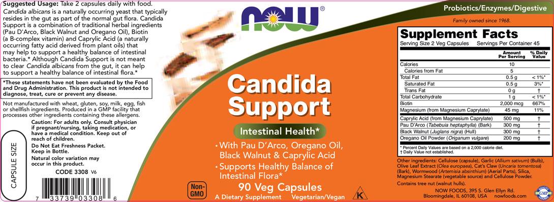 Podpora Candida Candida Clear - 180 kapsúl