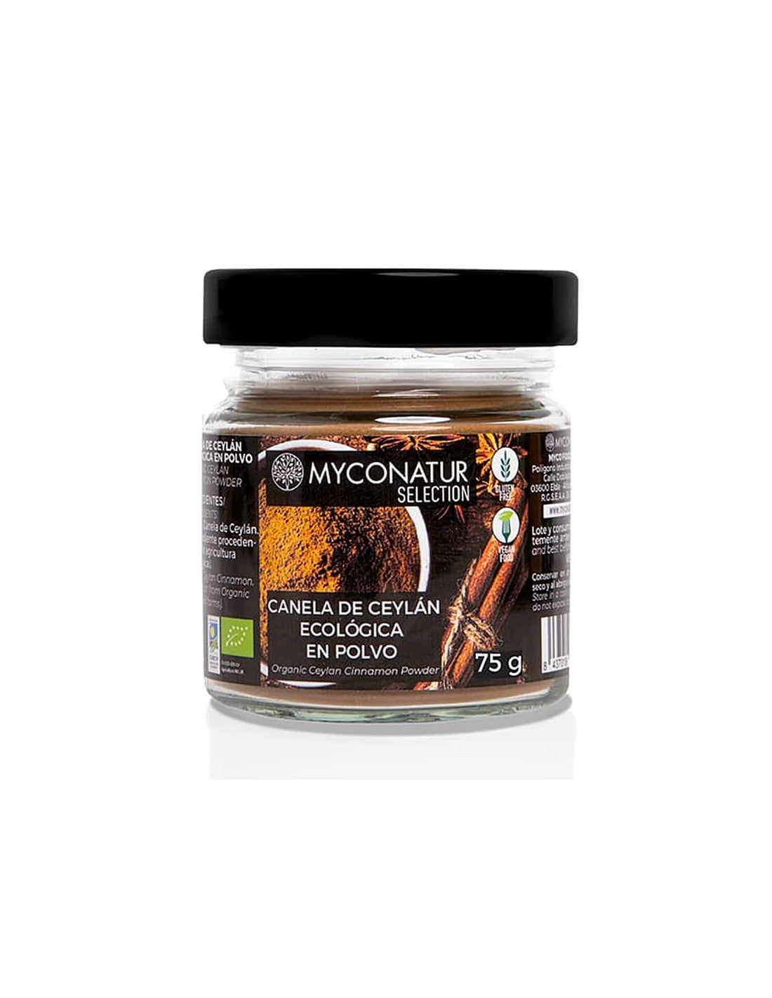 Bio cejlónska škorica v prášku - Canela de Ceylan, Bio, 90 g <tc>Myconatur</tc>