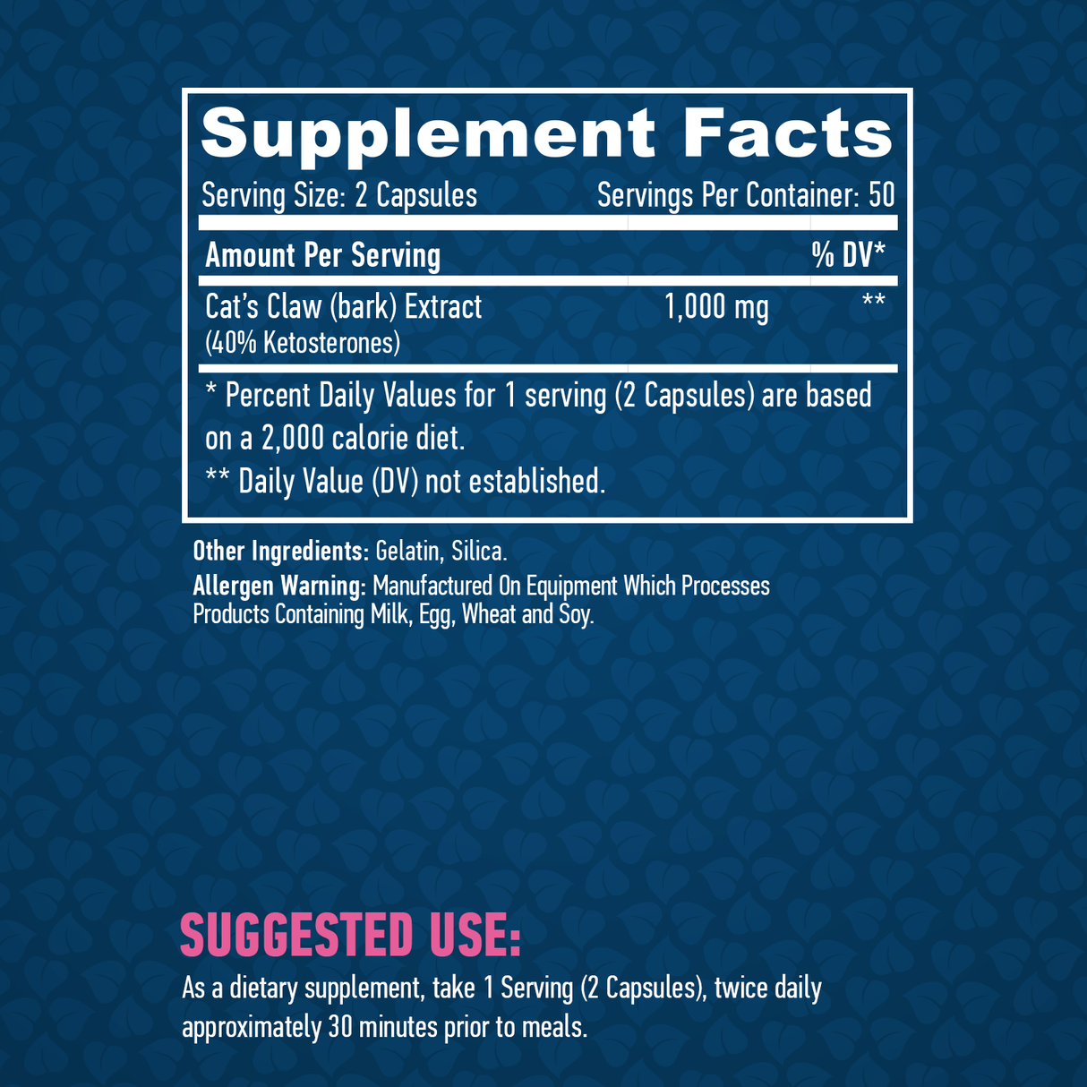 Cat's Claw 3% 500 mg 100 čiapky
