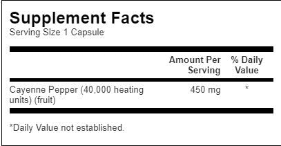 Cayenne 450 mg - 300 kapsúl