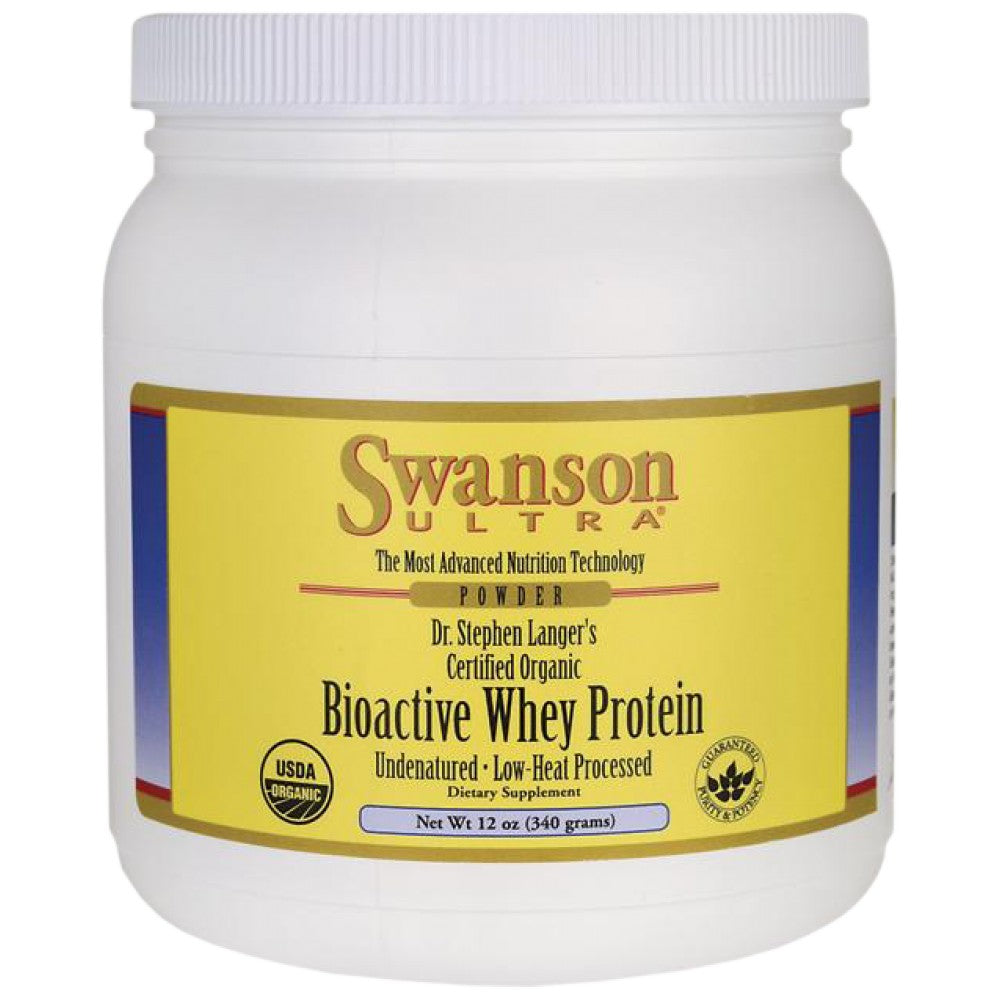 Certifikované organické neenaturované bioaktívne srvátkové proteíny 340 gramov