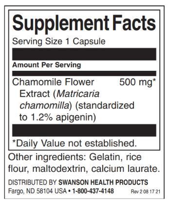 Harmančekový kvetinový extrakt 500 mg | Štandardizovaný apigenín - 60 kapsúl