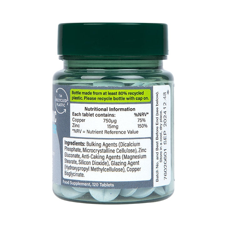 Chelatný zinok a meď 15 mg - 120 tabliet