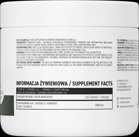 Chlorella prášok 250 gramov