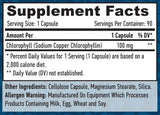 Chlorofyl 100 mg. 90 Vcaps