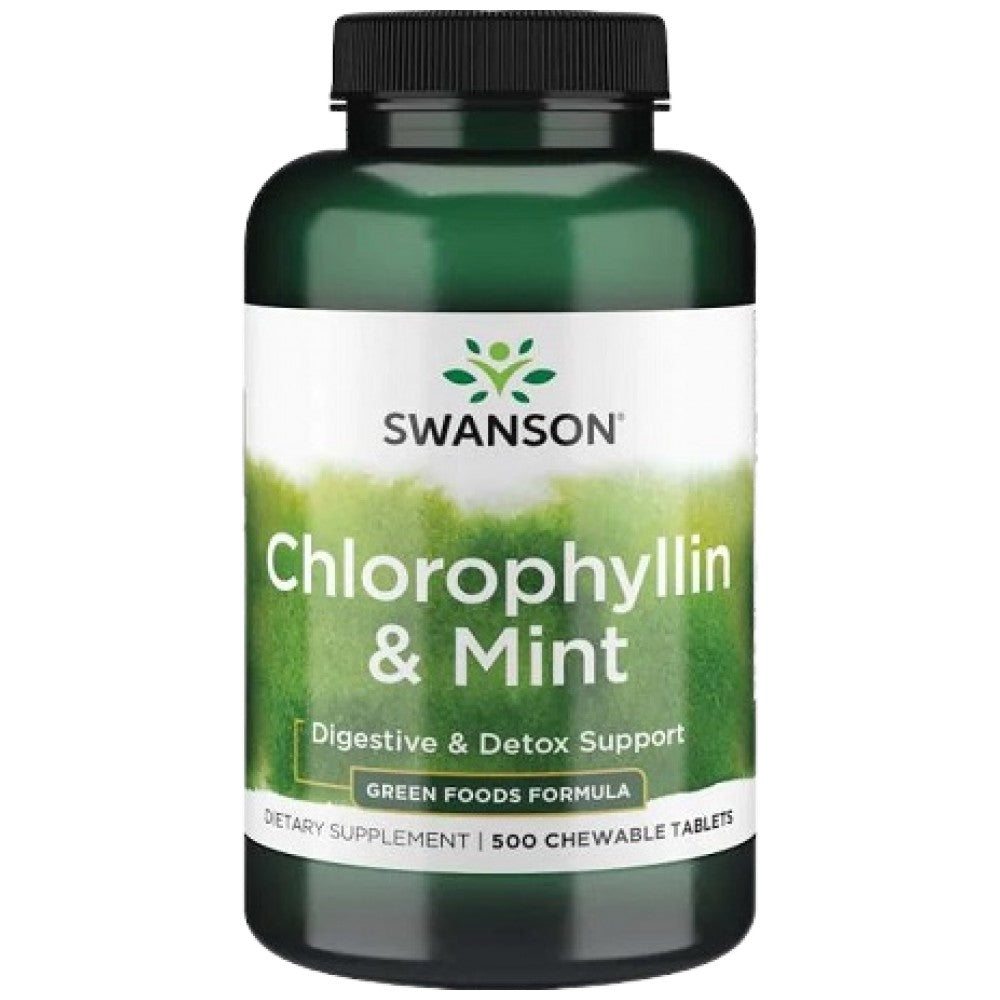 Chlorofyllin a mincovňa 500 Žuvacie tablety