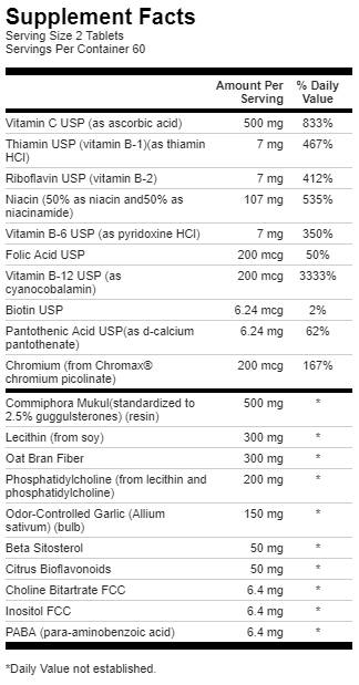 Cholesterol Essentials 120 tabliet