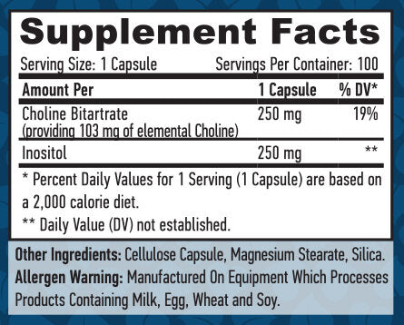 Choline a inositol / 100 Vcaps