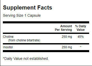 Choline a inositol 250 mg - 250 kapsúl
