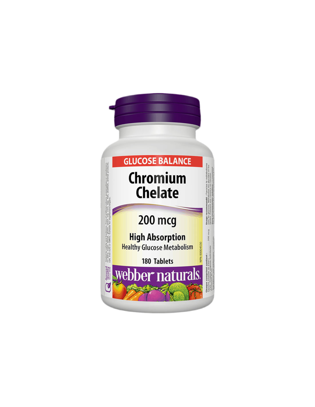 Chróm chelát/ chróm (chelát) 200 McG x 180 tabliet