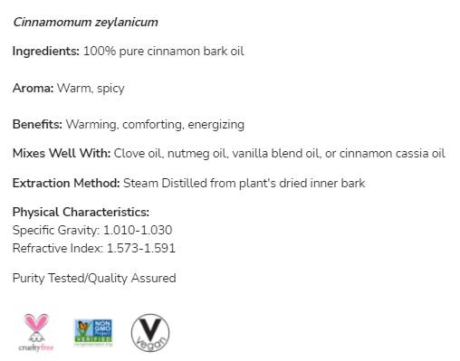 Olej z kôry škorice | 100% čistý cinnamomum zeylanicum - 30 ml