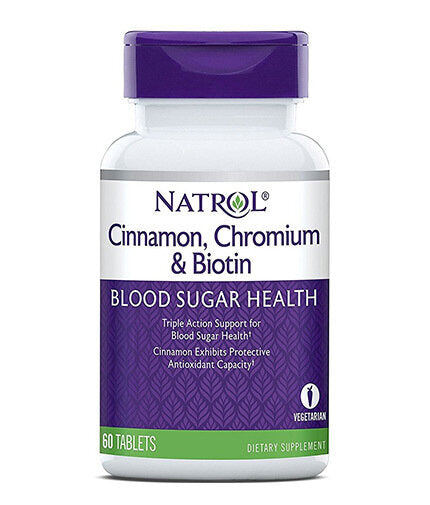 Cinnamon Biotín chróm 60 kariet.