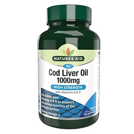 Olej z tresčej pečene 1 000 mg 90 Softgels NaturesAid