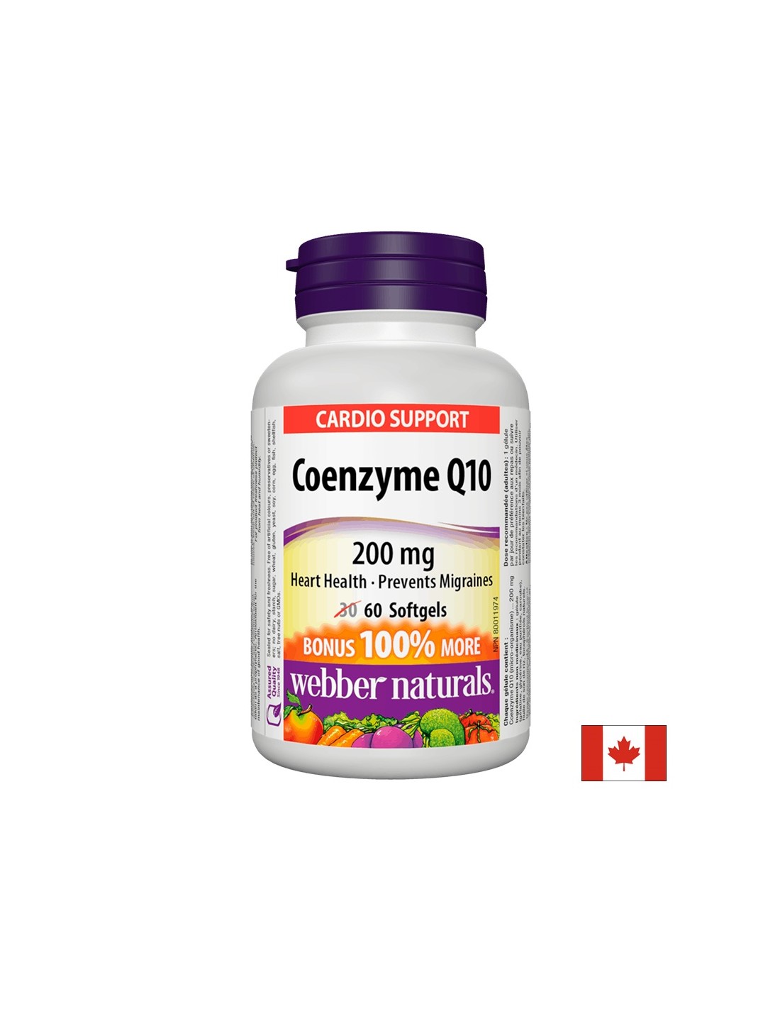 Coenzým Q10, 200 mg, 60 kapsúl softgel