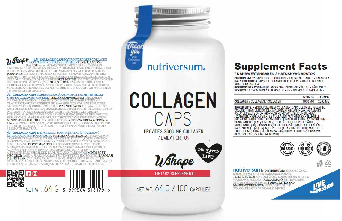 Colagen Caps 500 mg - 100 kapsúl