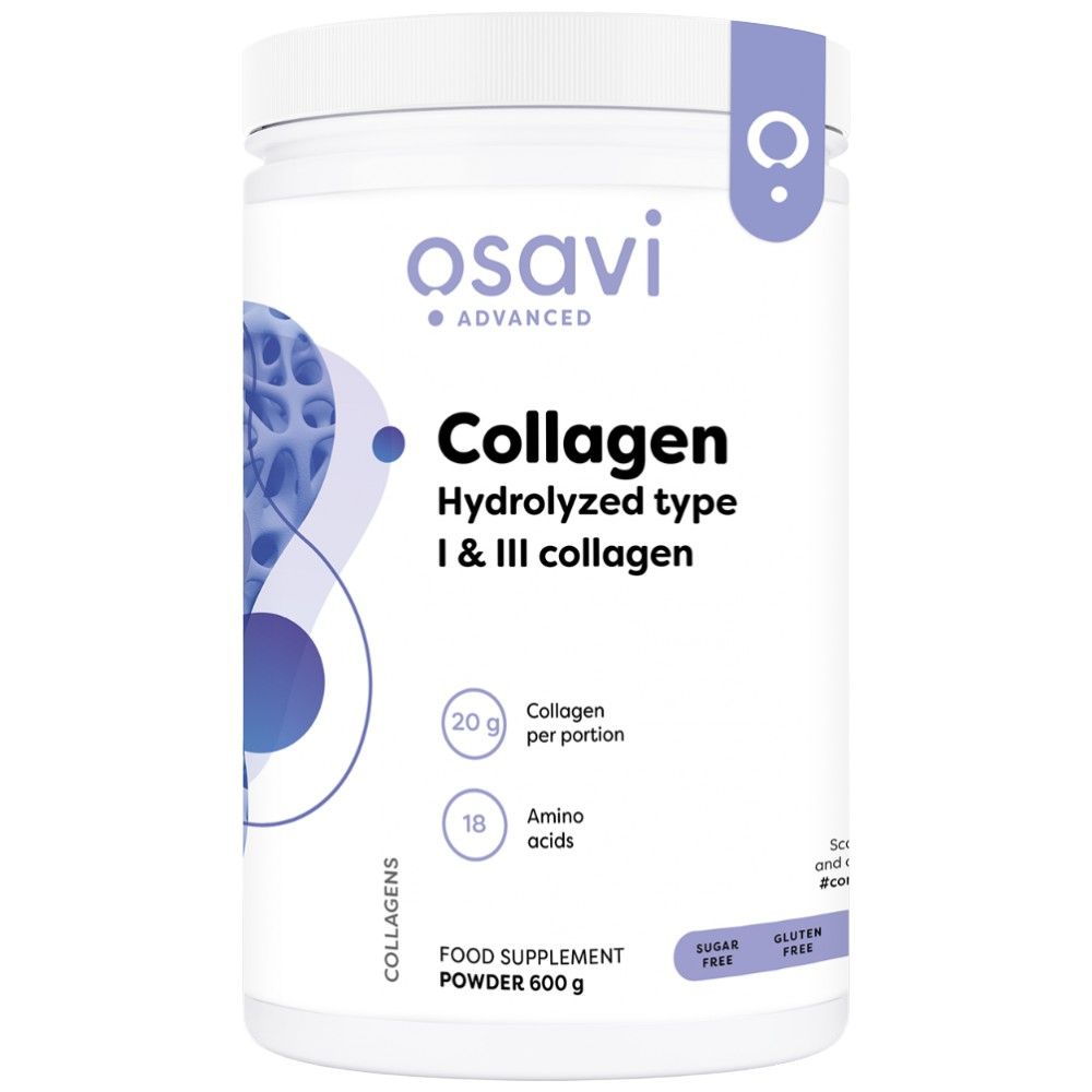 Kolagénové hydrolyzované peptidy Typ I a III - 600 gramov