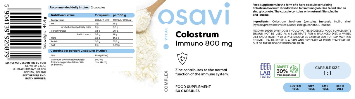 Imuno imuno 800 mg - 60 kapsúl
