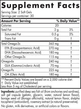 Kompletný omega 565 mg - 120 softgels