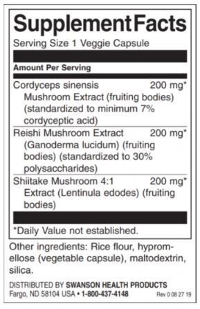 Cordyceps Complex s hubami Reishi a Shiitake - 60 kapsúl