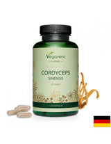 Cordyceps Sinensis Ektrakt / Cordyceps extrakt, 120 kapsúl, 100% vegan <tc>Vegavero</tc>
