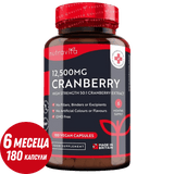 Brusnic - červený brusnic 12500 mg 180 vegánskych kapsúl