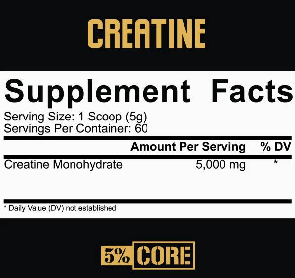 Kreatínový monohydrát prášok Core Series - 300 gramov