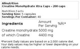 Kreatín monohydrát Xtra Caps 200 kapsúl
