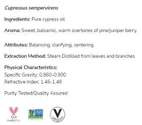 Cypress olej 100% čistý cupressus sempervirens - 30 ml