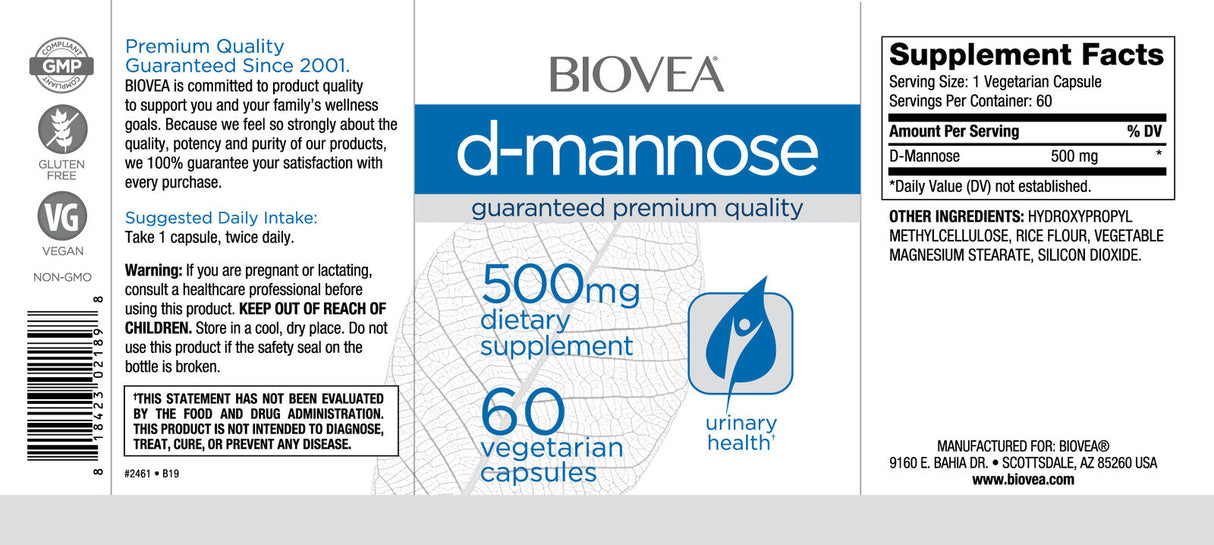 D-Mannos 500 mg / 60 čiapky