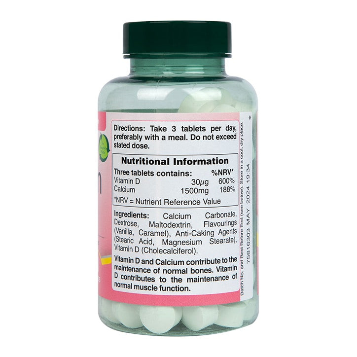 Žuvateľný vápnik 1500 mg + vitamín D - 90 žuvacích tabliet