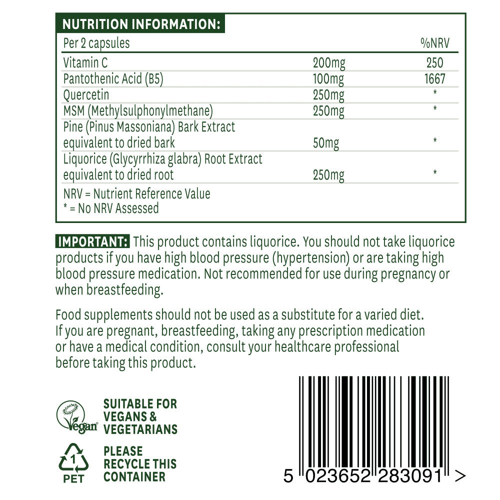 Quercetin vzorec 90 kapsuly Naturesaid